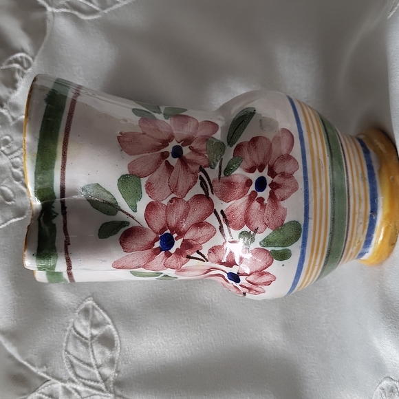 Unique Vintage Ceramic Pitcher - Made in Italy - 7" high - Picture 2 of 3